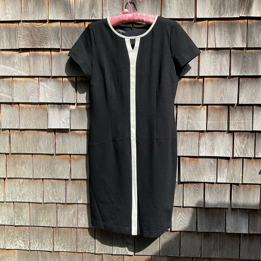 - Talbots Elegant Black Dress with White Trim
NWOT